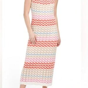 Rachel Zoe Crocheted maxi sweater dress Size small and XS